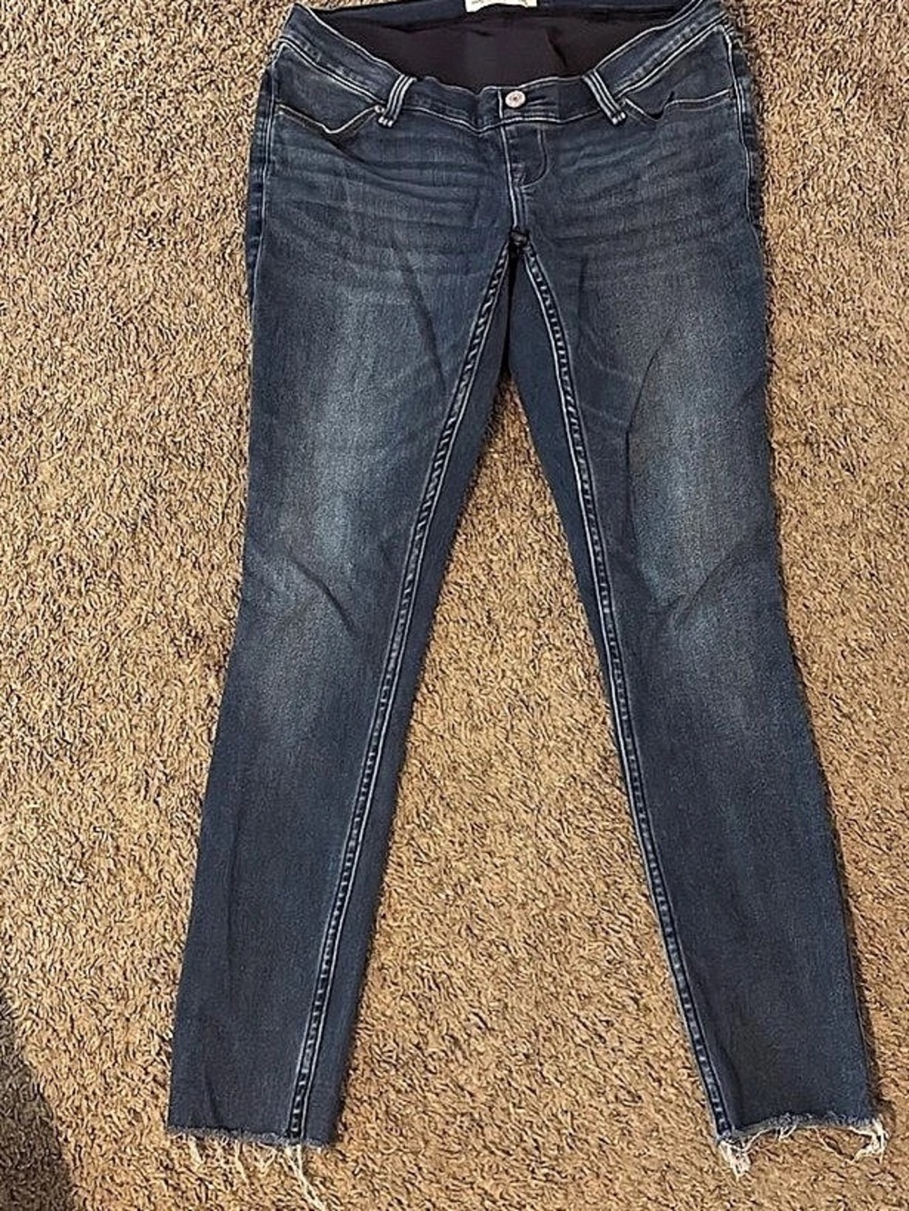 Abercrombie & Fitch The Jean Legging Maternity Skinny Jeans Waist 28 Blue